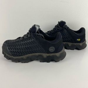 Timberland Pro Womens Powertrain Sport Work Shoes Black Steel Toe Size 8